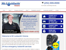 Tablet Screenshot of mrlocksmithvictoria.com
